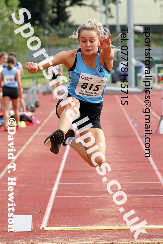 Women and Girls long jump, 2021 North Eastern Track and Field Champs., Middesbrough. Photo: David T. Hewitson/Sports for All Pics